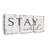 " Stay Awhile Typography Multi Piece Canvas Print " 3 - Pieces-92858503
