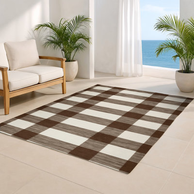 Tapis intérieur / extérieur gris HorizontalStripes