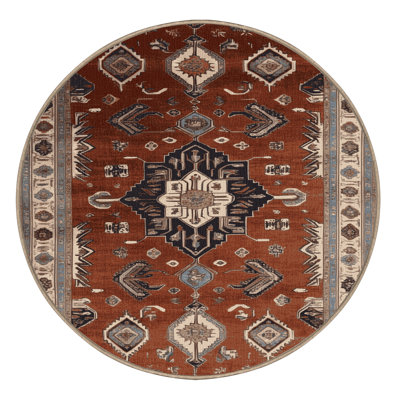 Machine Washable Persian Brown Area Rug