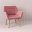 Willesden Velvet Armchair-1059264945