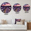 Lever de soleil et nuages dramatiques sur un champ de lavande - horloge murale-60327663