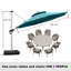 Legend 4m Cantilever Parasol With Base-1057803905