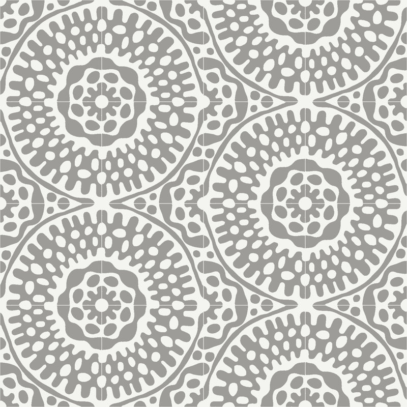Sonora 8" x 8" Cement Patterned/Concrete Look Wall & Floor Tile, Thistle
