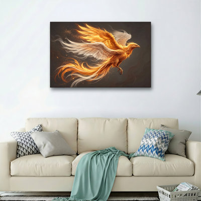 Phoenix Flame Canvas Wall Art Set Of 1