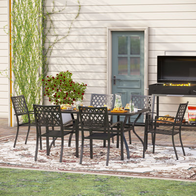 6 - Person Patio Dining Set with Rectangular Table