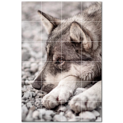4.25 in. x 4.25 in. Ceramic Decorative Mural