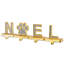 5" Silver Sparkle NOEL Stocking Holders, 4-Pieces