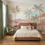 Papier peint pastel, paysage tropical, palmiers, désert, dunes-1716322024-1716322007