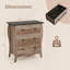 Ensemble de 1 commode 30 "avec 3 tiroirs en tissu anti-basculement brun -55401347