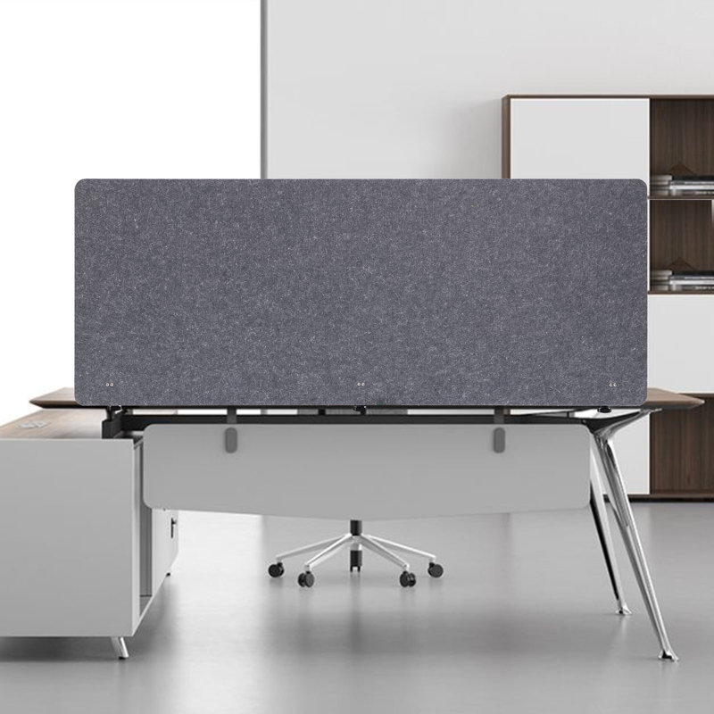 1 séparateur de bureau à panneau, Gris