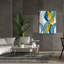  «Horizontal Bands 2» par Alonzo Saunders, art mural sur toile, 40 po x 54 po