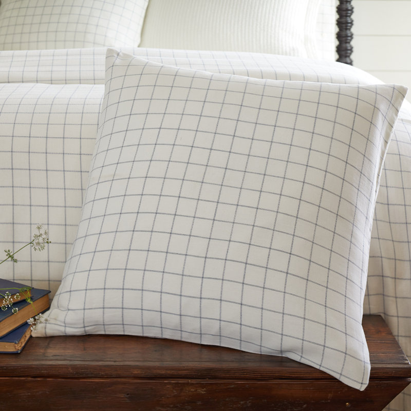 Schoolhouse Indigo Porch Pillow 24", 21"H x 21"W