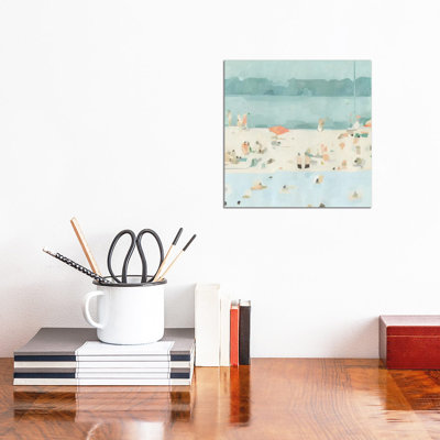 Sea Glass Sandbar II by Emma Scarvey - Wrapped Canvas Print