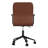 Martha Stewart Taytum Upholstered Swivel Home Office Chair with Integrated Armrests-89798297-89812703