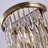 Frangia 3 LT Brushed Champagne Gold/Clear Wall Sconce Allegri