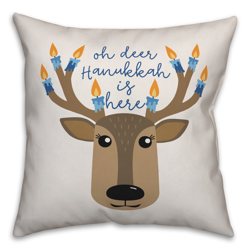  Deer Throw Pillow, Pillow Cover Only - No Insert, 16" x 16"