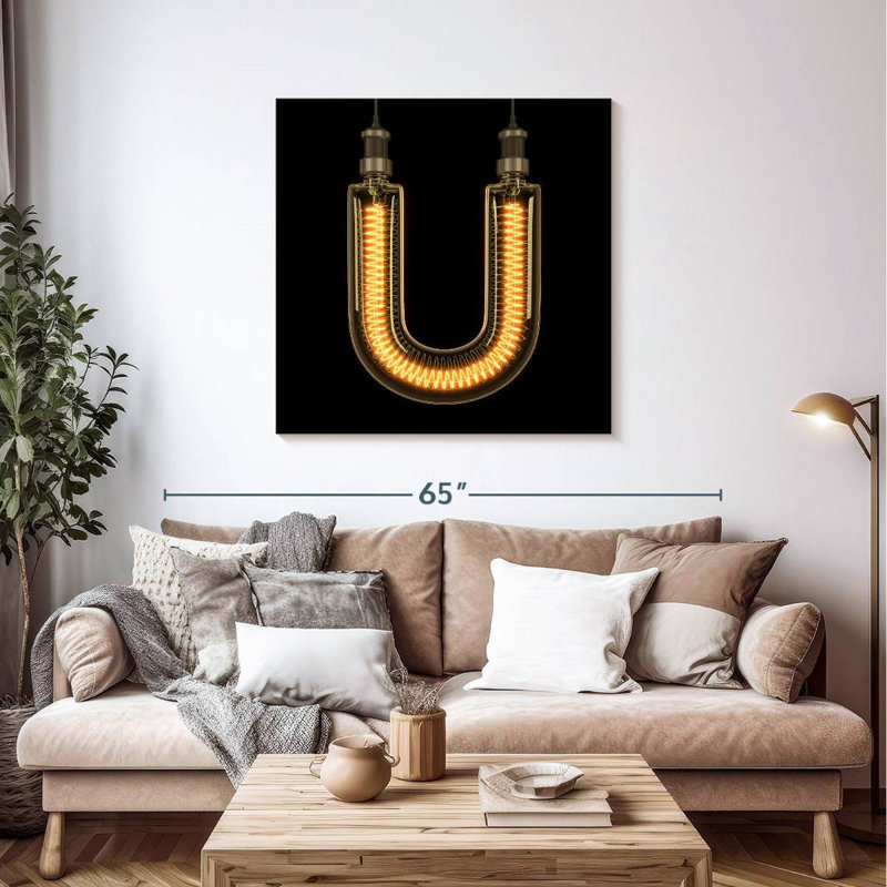 Light Bulb U, 39" H x 39" W