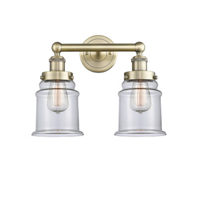 Éclairage pour meuble-lavabo de salle de bain 2 lumières Cailen de la collection Edison