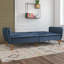 Full / Double 210.8cm Velvet Futon Sofa-71882461