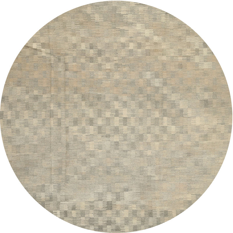 Tapis gris zone contemporaine, Rond 5 pi