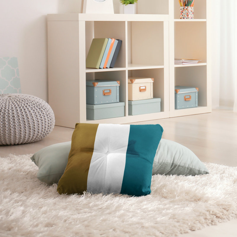 Coussin de sol touffeté, 26 po x 26 po, Doré