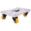 Movers Dolly Heavy Duty Furniture Dolly Trolley Cart  18''X12'' Aluminum Frame With 3'' TPU Professional Casters With Brake Option