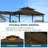 Double Roof Grill Gazebo with Extra Shadow BBQ Waterproof Canopy Outdoor Gazebos-114127573