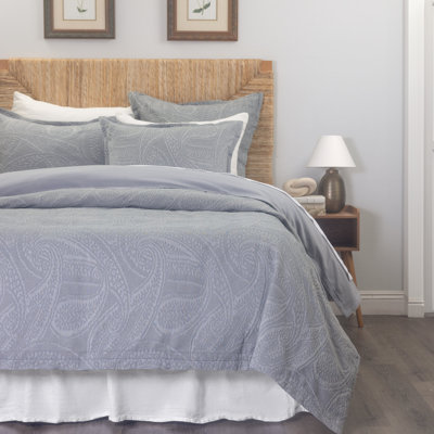 Housse de couette Adele Jacquard, indigo, très grand format