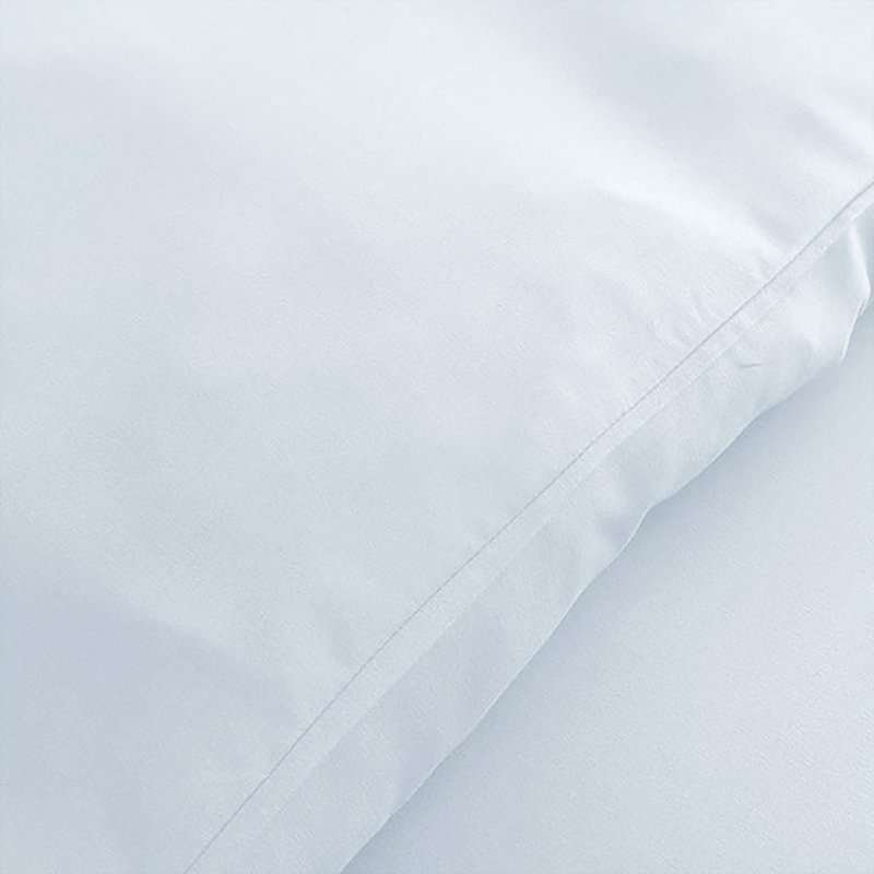 Plain Microfibre Reversible Contemporary Luxury Quilt Duvet Cover with Pillow Cases, White
