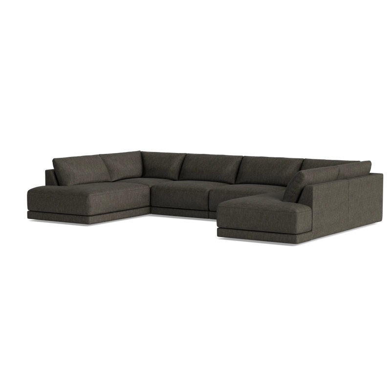 Eva Sectional, Performance Weave - Onyx