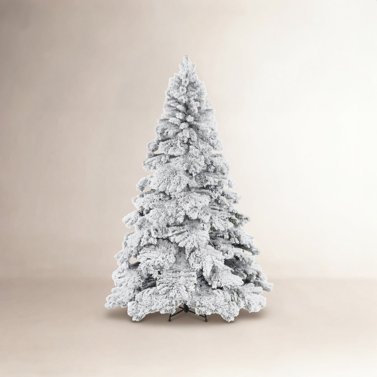 Frosted Pre-Lit Pine Christmas Tree, 6.5 ft