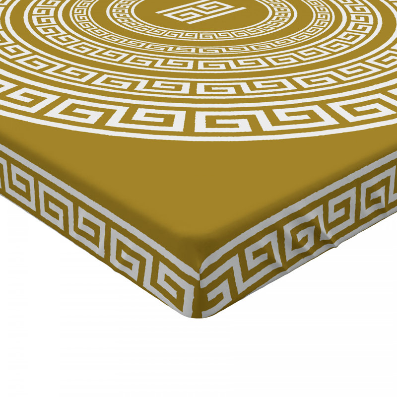 Microfiber Geometric Fitted Sheet, Full Fitted Sheet