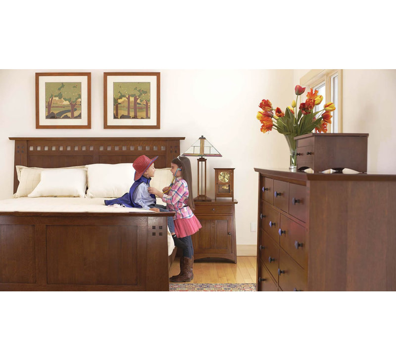 Highlands Solid Wood Low Profile Standard Bed, California King, Centennial