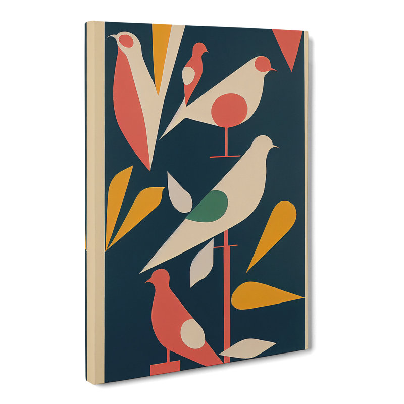 Dove Bird Abstract Vol.1 - Wrapped Canvas, 60cm H x 40cm W x 3cm D