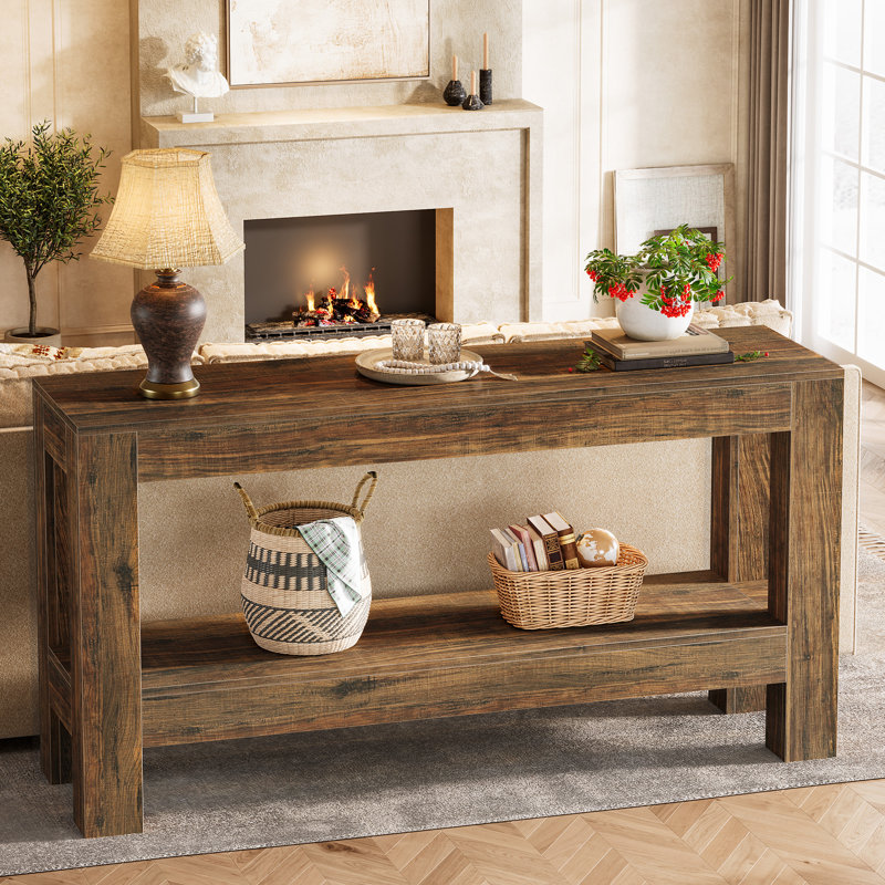 160cm Console Table, Brown