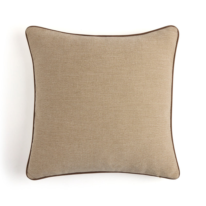 Vienna Lumbar Throw Pillow, Laughlin Natural, Square 22"