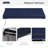 Retractable Awning, Patio Awning Sunshade Shelter With Manual Crank Handle, 280Gsm UV Resistant Fabric And Aluminum Frame For Deck, Balcony, Yard-111084521-111084523