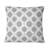 Grey White Quatrefoil Glam II - Transitional Throw Pillow-108572284