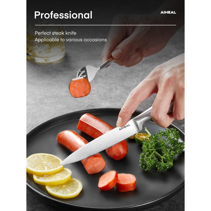Ensemble de 8 couteaux à steak en acier inoxydable Aiheal