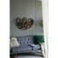 Élément mural feuille d'or, 38,5 x 22 x 4,2 po, pièce de décoration de bureau de chambre à coucher pour le salon, structure en métal solide, simple à monter, article en fer 100% 38,5 x 22 x 4,2 po, décoration, construction, sans effort