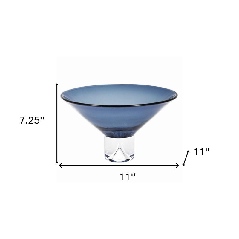 Monaco Fruit Bowl, Midnight Blue, 7" H x 12" W x 12" D