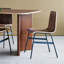 Upholstered Stool with Metal Frame-1077134009-1077134008