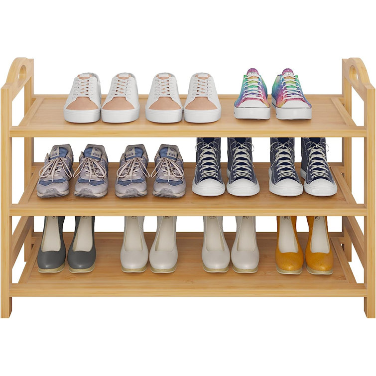 Wildon Home® 12 Pair Solid Wood Shoe Rack