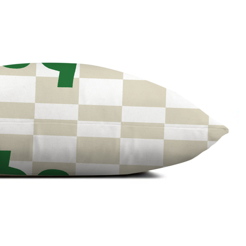 Be Kind Checker 20 x 14 Spun Poly Pillow, 14x20