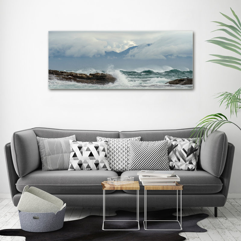 Rough Sea - No Frame Print on Canvas