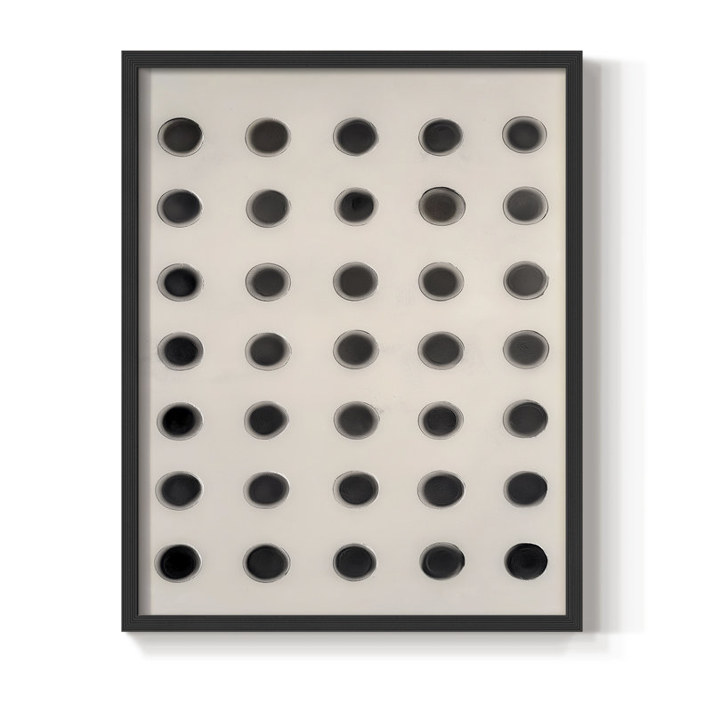 Abstrait, impression encadrée XL III - prêt à être accroché, H 10 po x l 8 po, Noir