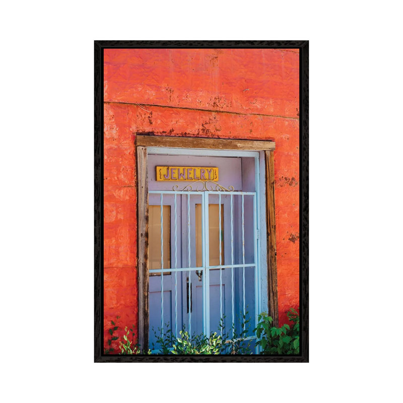 Taos Architecture V by Bethany Young - Print on Canvas, 66.04cm H x 45.72cm W x 3.81cm D, Black Framed