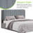 Upholstered, Assembly-Free Cashmere Yarn-Dyed Linen Headboard Compression-118760706-118760710