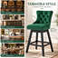  Tabouret de bar pivotant à 360 ° de hauteur 30,7 po Velvet-773416292-773416295-773416300