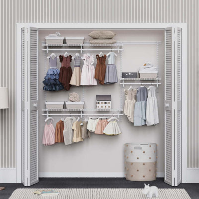 Ensemble de démarrage pour système d'organisation de garde-robe l 48 po à l 72 po ShelfTrack